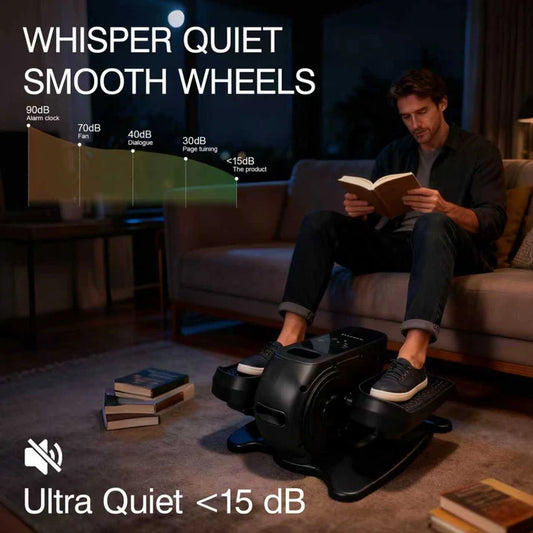 Compact Under Desk Elliptical Trainer – Quiet Portable Pedal Exerciser for Home & Office
