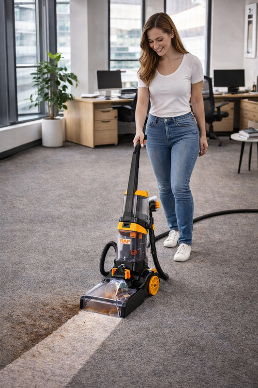 RAF Carpet & Floor Washer Vacuum Cleaner | 800W Powerful 3-in-1 Cleaning Machine | Dual Roller Brushes | 1.35L Clean Water Tank & 1.25L Dirty Tank | Carpet Cleaner for Home & Car